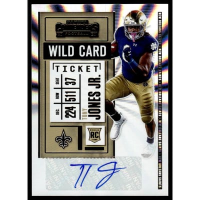 2020 Panini Contenders Wild Card #232 Tony Jones Jr. AU