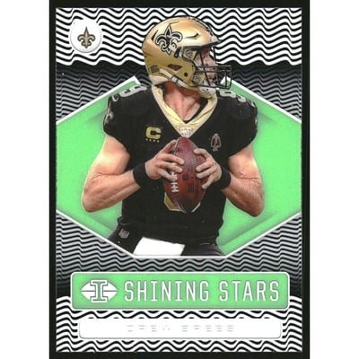 2020 Panini Illusions Shining Stars Emerald #8 Drew Brees