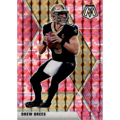 2020 Panini Mosaic Mosaic Camo Pink #142 Drew Brees