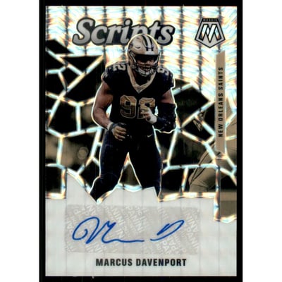 2020 Panini Mosaic Scripts #23 Marcus Davenport