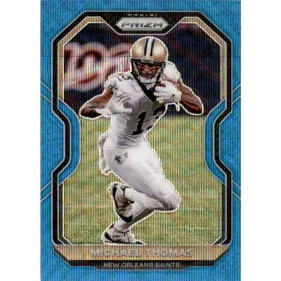 2020 Panini Prizm Prizms Blue Wave #244 Michael Thomas