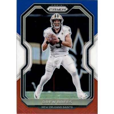 2020 Panini Prizm Prizms Red White and Blue #243 Drew Brees