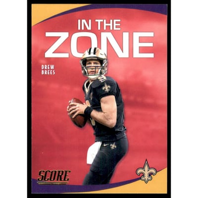 2020 Score In the Zone Gold #20 Drew Brees