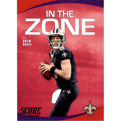 2020 Score In the Zone Red #20 Drew Brees