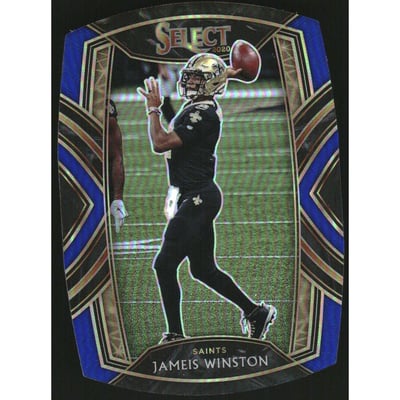 2020 Select Prizm Blue Die Cut #243 Jameis Winston