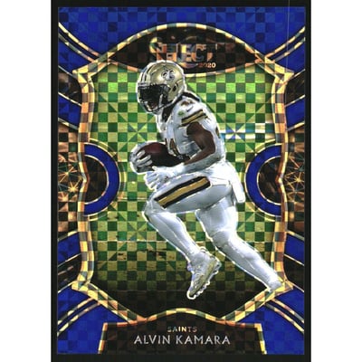 2020 Select Prizm Blue #35 Alvin Kamara