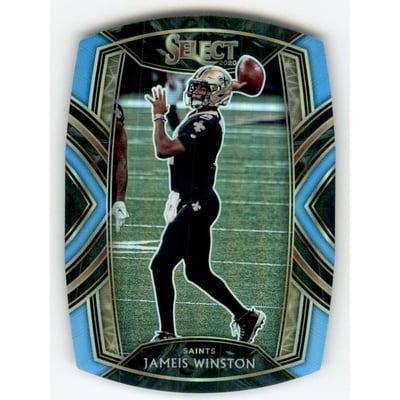 2020 Select Prizm Light Blue Die Cut #243 Jameis Winston