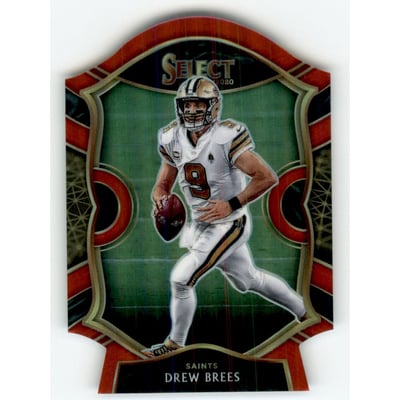 2020 Select Prizm Red Die Cut #15 Drew Brees