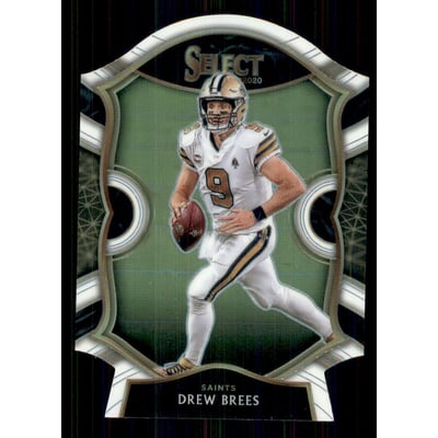 2020 Select Prizm White Die Cut #15 Drew Brees