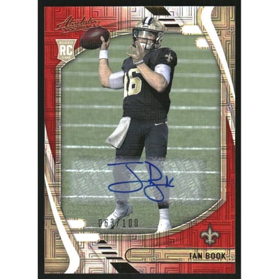 2021 Absolute Signature Rookies Red Squares #137 Ian Book/100