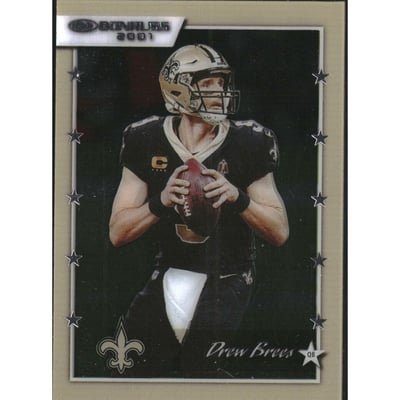 2021 Clearly Donruss Clearly Retro '01 #7 Drew Brees