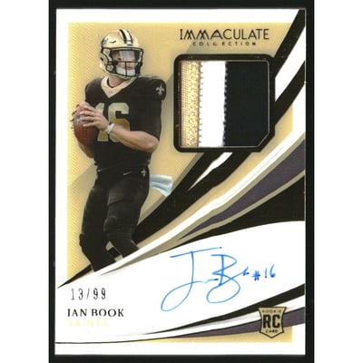 2021 Immaculate Collection #119 Ian Book JSY AU RC