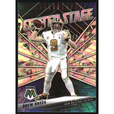 2021 Panini Mosaic Center Stage Silver #25 Drew Brees
