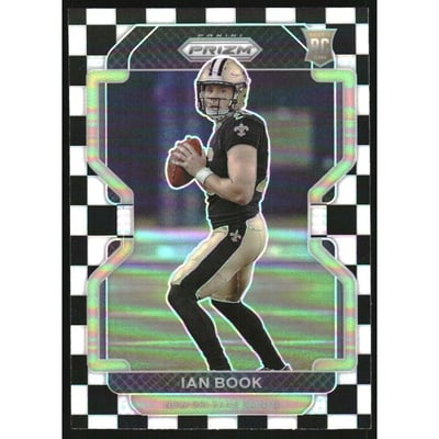 2021 Panini Prizm Prizms Black and White Checker #357 Ian Book