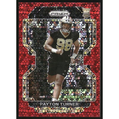 2021 Panini Prizm Prizms No Huddle Red #379 Payton Turner