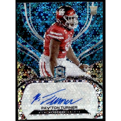 2021 Panini Spectra Neon Blue #273 Payton Turner AU