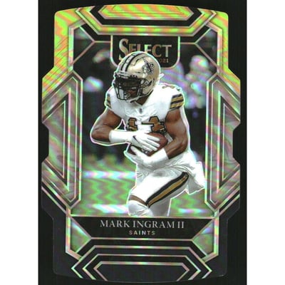 2021 Select Prizm Black and Gold Die Cut #215 Mark Ingram II