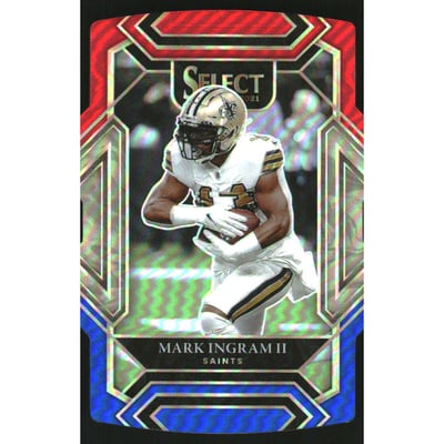 2021 Select Prizm Red and Blue Die Cut #215 Mark Ingram II