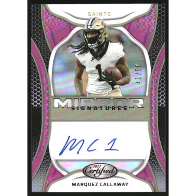 2022 Certified Mirror Signatures Pink #75 Marquez Callaway/50