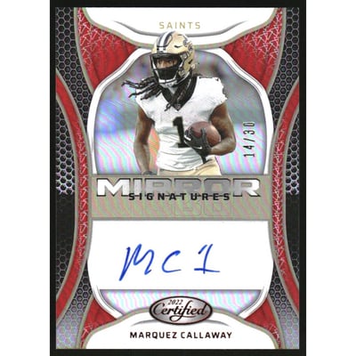 2022 Certified Mirror Signatures Red #75 Marquez Callaway/30