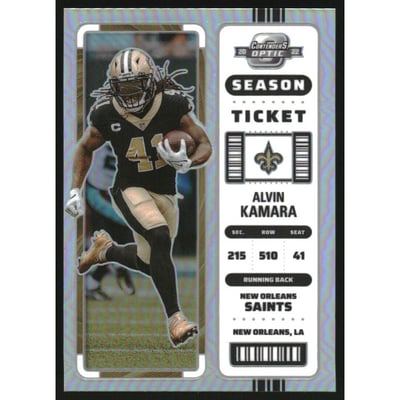 2022 Panini Contenders Optic Silver #36 Alvin Kamara