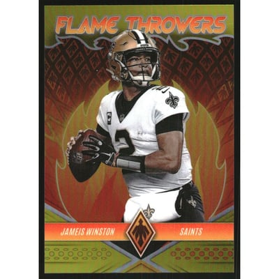 2022 Panini Phoenix Flame Throwers Yellow #25 Jameis Winston