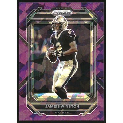2022 Panini Prizm Prizms Purple Ice #207 Jameis Winston