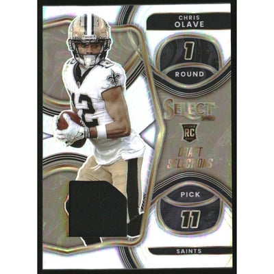 2022 Select Draft Selections Memorabilia Prizm #9 Chris Olave