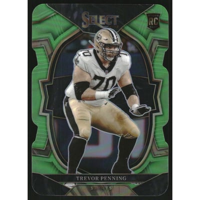 2022 Select Prizm Neon Green Die Cut #29 Trevor Penning