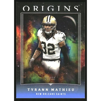 2023 Panini Origins Blue #98 Tyrann Mathieu