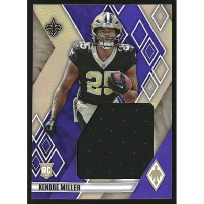 2023 Panini Phoenix Rookie Jumbo Memorabilia Purple #22 Kendre Miller
