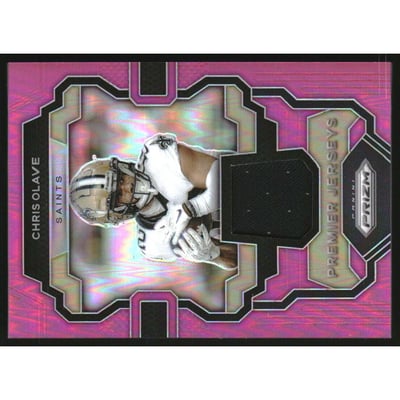 2023 Panini Prizm Premier Jerseys Pink #24 Chris Olave