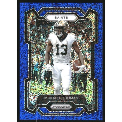 2023 Panini Prizm Prizms Blue Sparkle #216 Michael Thomas