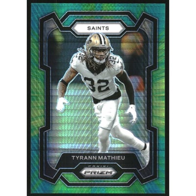 2023 Panini Prizm Prizms Hyper #218 Tyrann Mathieu