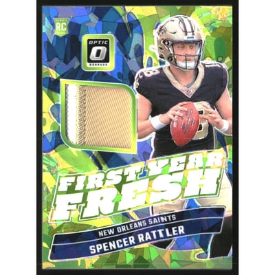 2024 Donruss Optic First Year Fresh Jerseys Ice #37 Spencer Rattler
