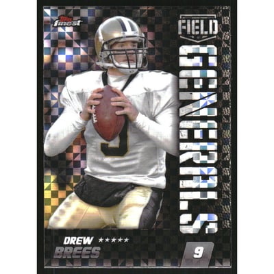 2024 Finest Field Generals Checkerboard Refractors #FG28 Drew Brees