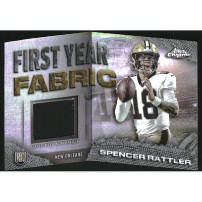 2024 Topps Chrome First Year Fabrics #FYFSR Spencer Rattler