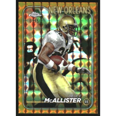 2024 Topps Chrome Gold Geometric Refractors #136 Deuce McAllister