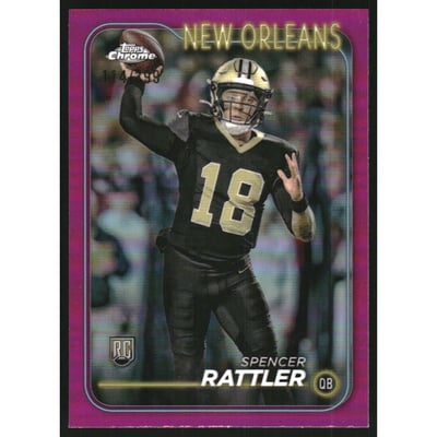 2024 Topps Chrome Magenta Refractors #213 Spencer Rattler