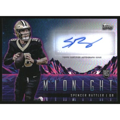 2024 Topps Midnight Rookie Horizon Signatures #RHSSR Spencer Rattler