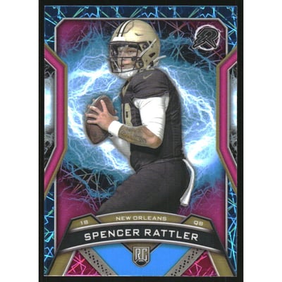 2024 Topps Resurgence Sky Blue and Pink Shock #166 Spencer Rattler