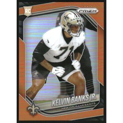 2025 Panini Prizm Prizms Orange #347 Kelvin Banks Jr.
