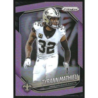 2025 Panini Prizm Prizms Pink #196 Tyrann Mathieu