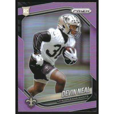 2025 Panini Prizm Prizms Pink #393 Devin Neal