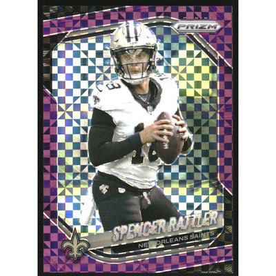2025 Panini Prizm Prizms Purple Power #186 Spencer Rattler