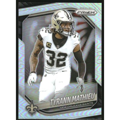 2025 Panini Prizm Prizms Silver #196 Tyrann Mathieu