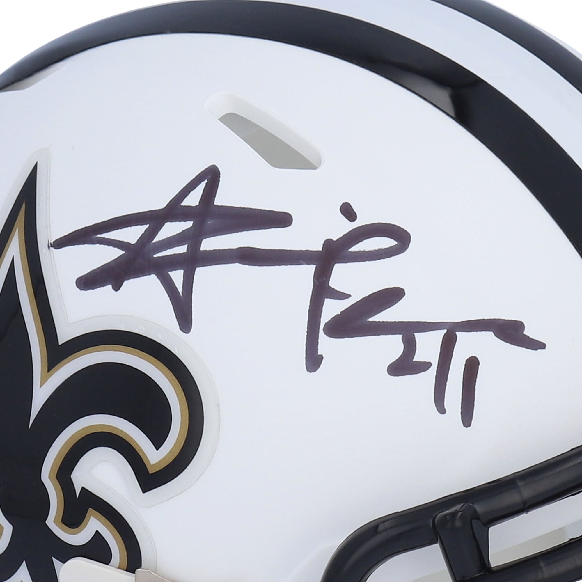 Alvin Kamara New Orleans Saints Autographed Riddell Flat White
