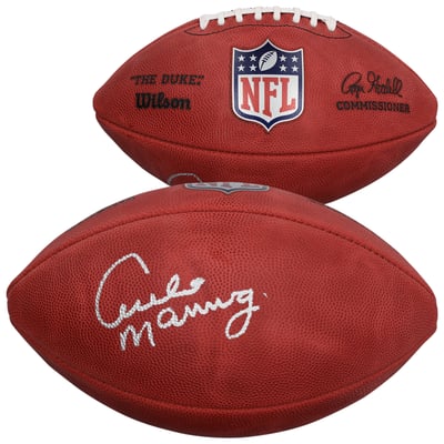 Archie Manning New Orleans Saints Autographed Fanatics Authentic Duke Full Color Football