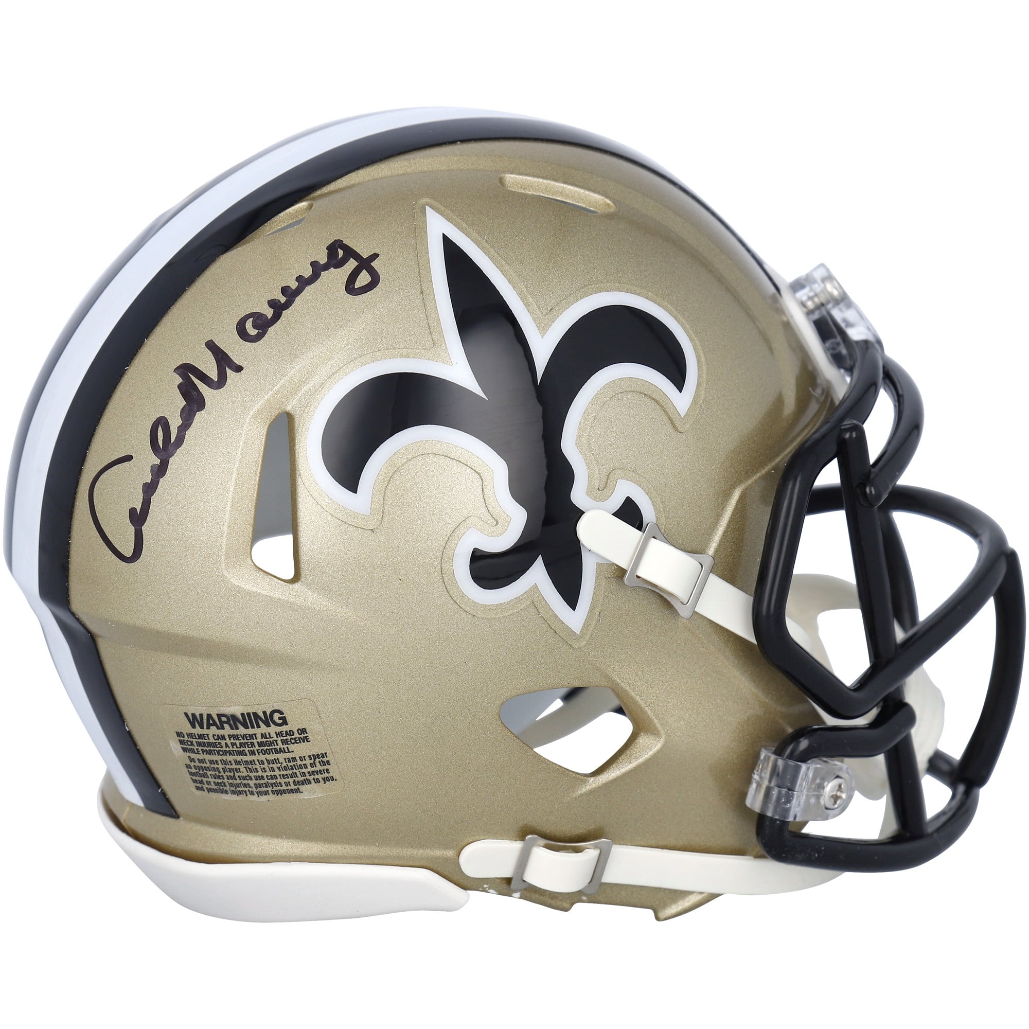 Archie Manning New Orleans Saints Autographed Riddell 1976-99