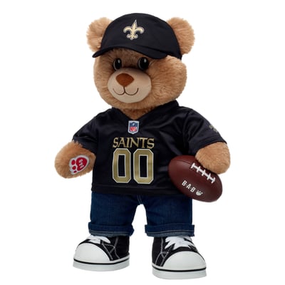  New Orleans Saints Build-A-Bear Happy Hugs Teddy Bear Gift Set